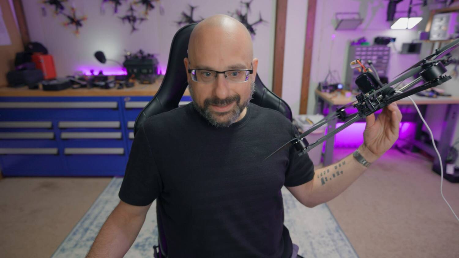 Tilting the drone for auto-detect