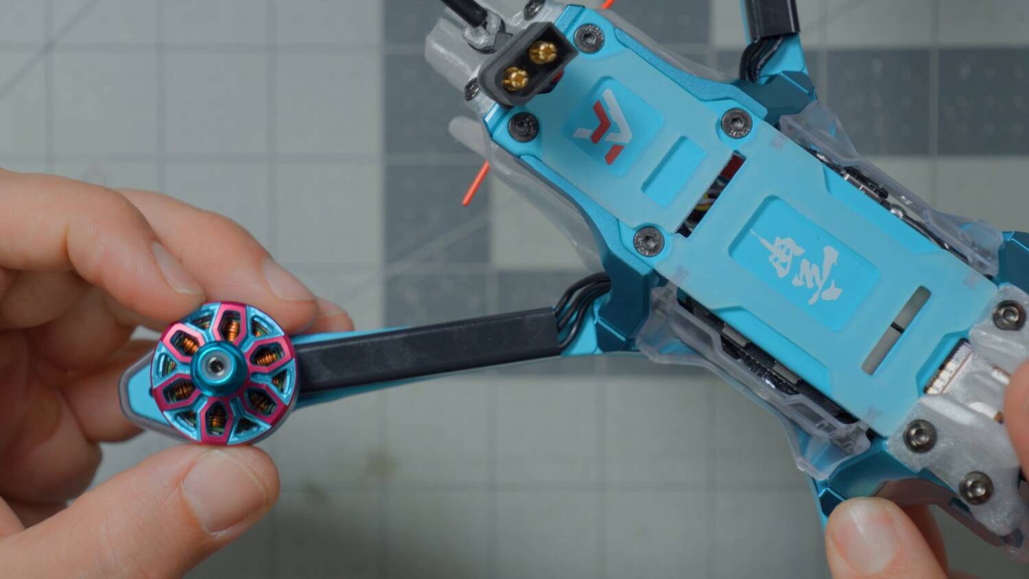 The Bando 5's multicolored motor