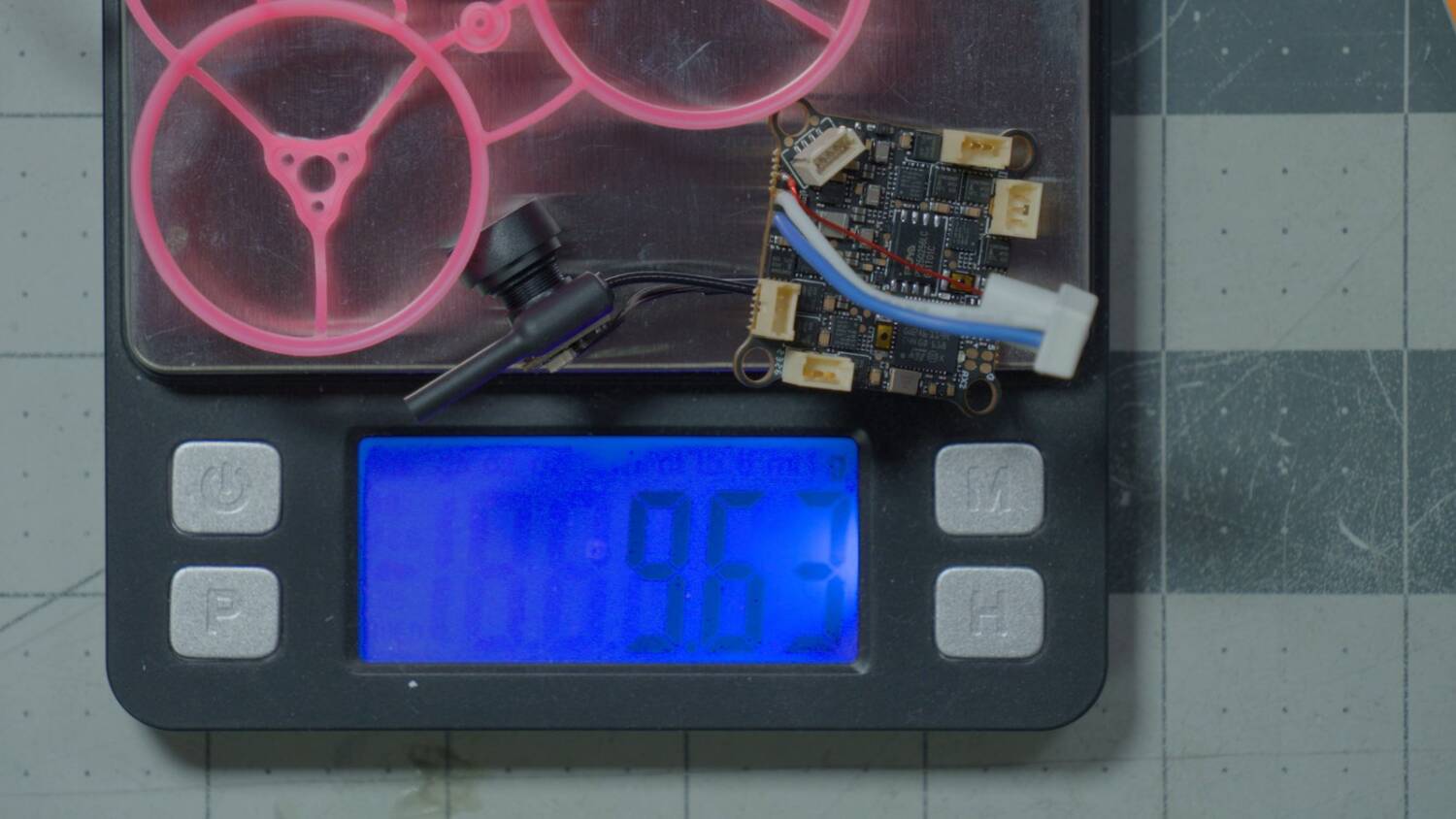 The frame added on the scale